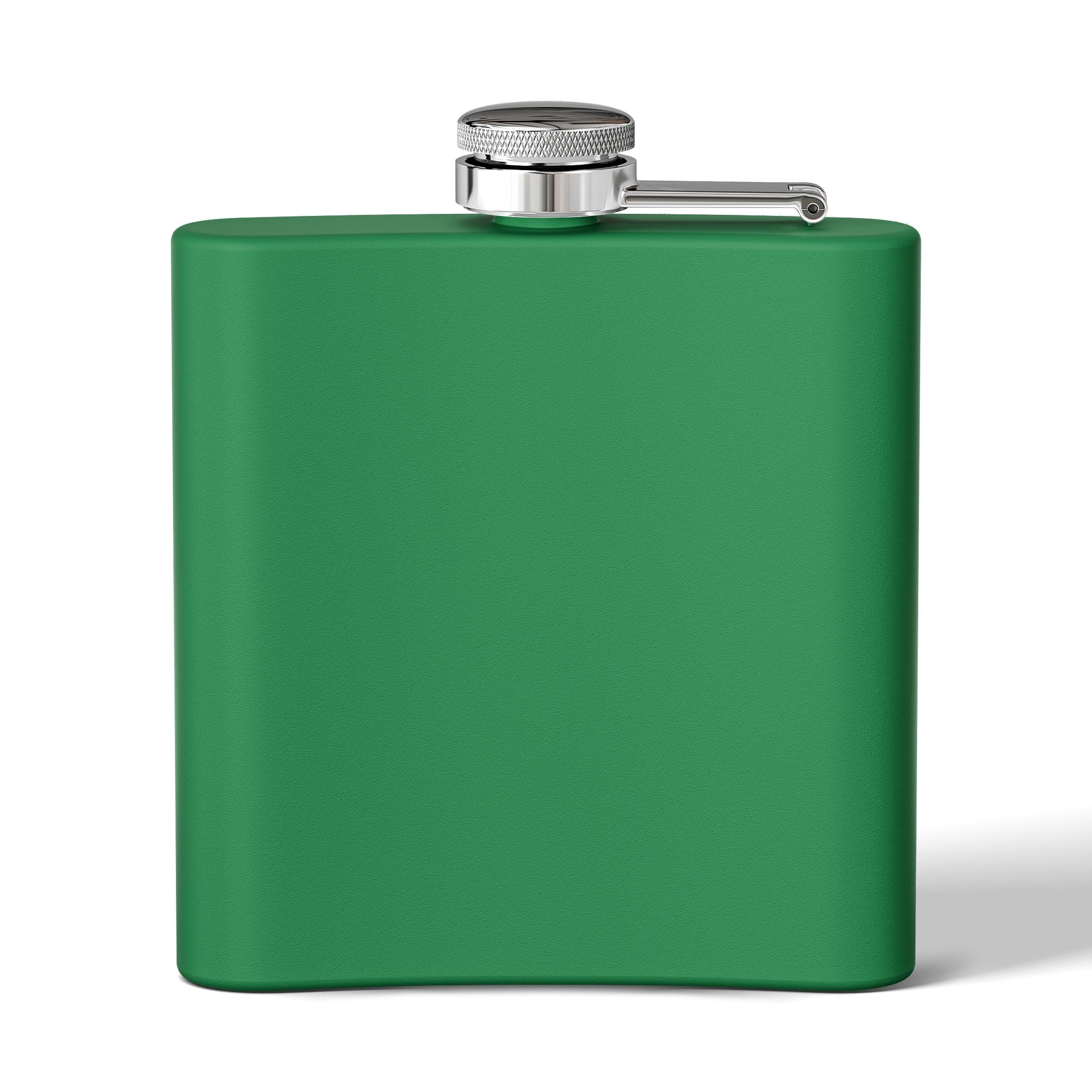 6oz Stainless Steel Flask — Retro Thriller Portrait Design