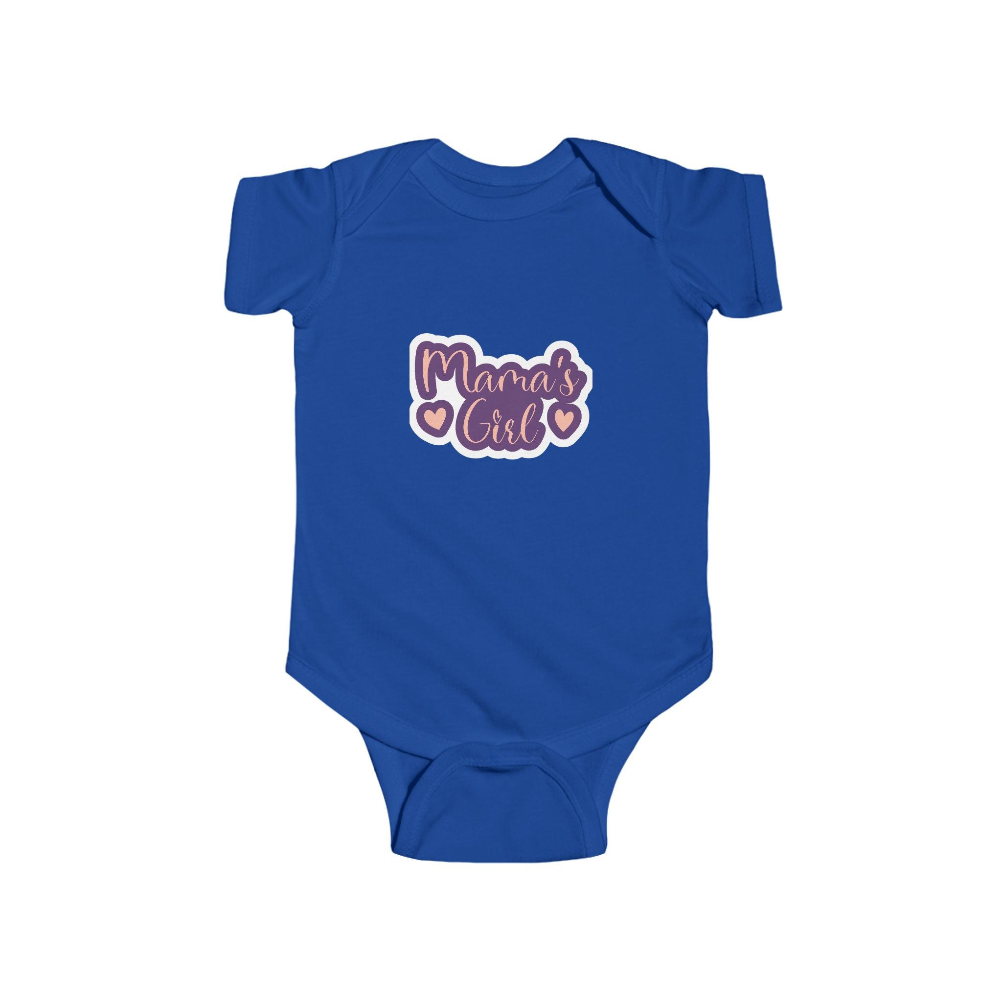 Mama's Girl Infant Bodysuit — Cute Pink & Purple Heart Baby Onesie