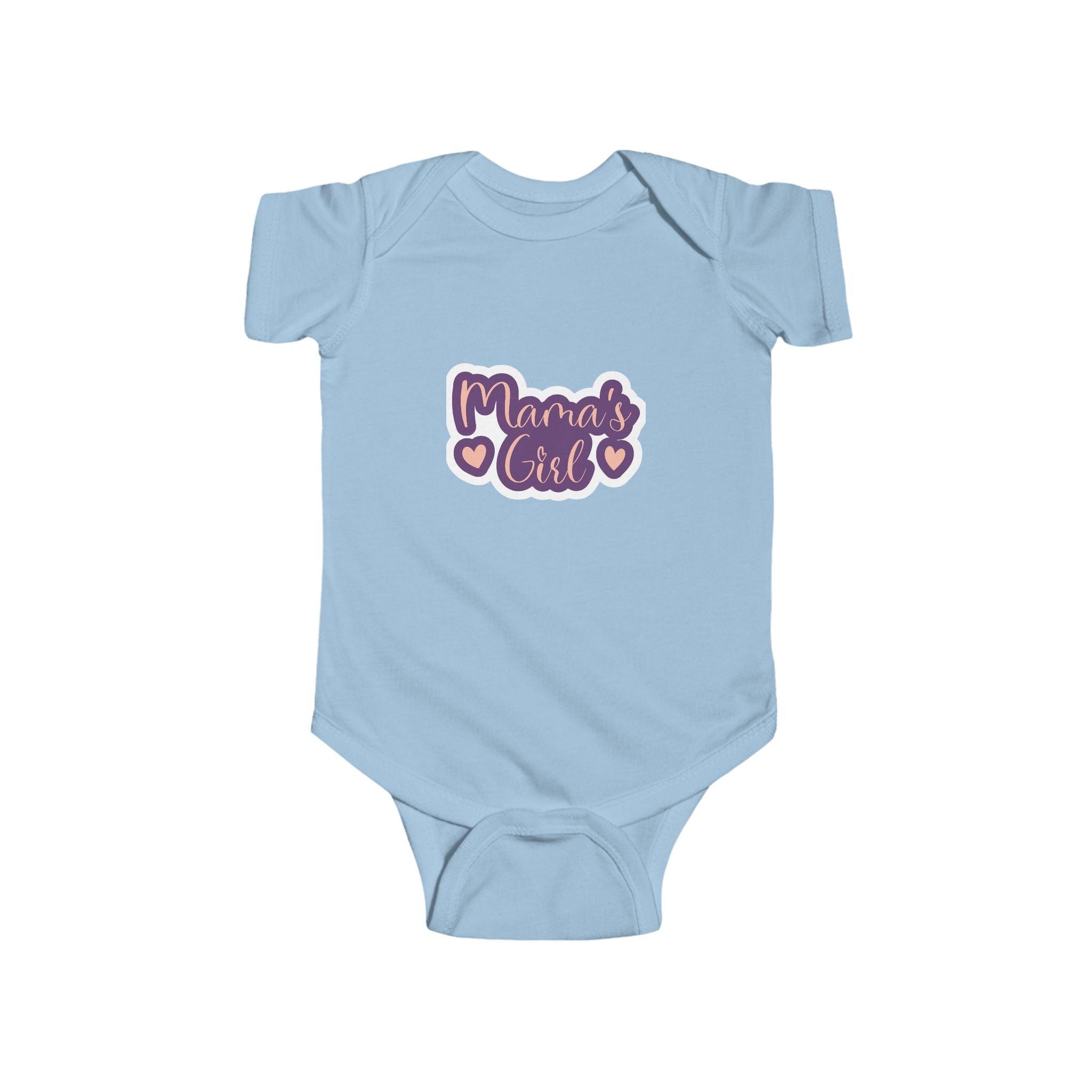 Mama's Girl Infant Bodysuit — Cute Pink & Purple Heart Baby Onesie