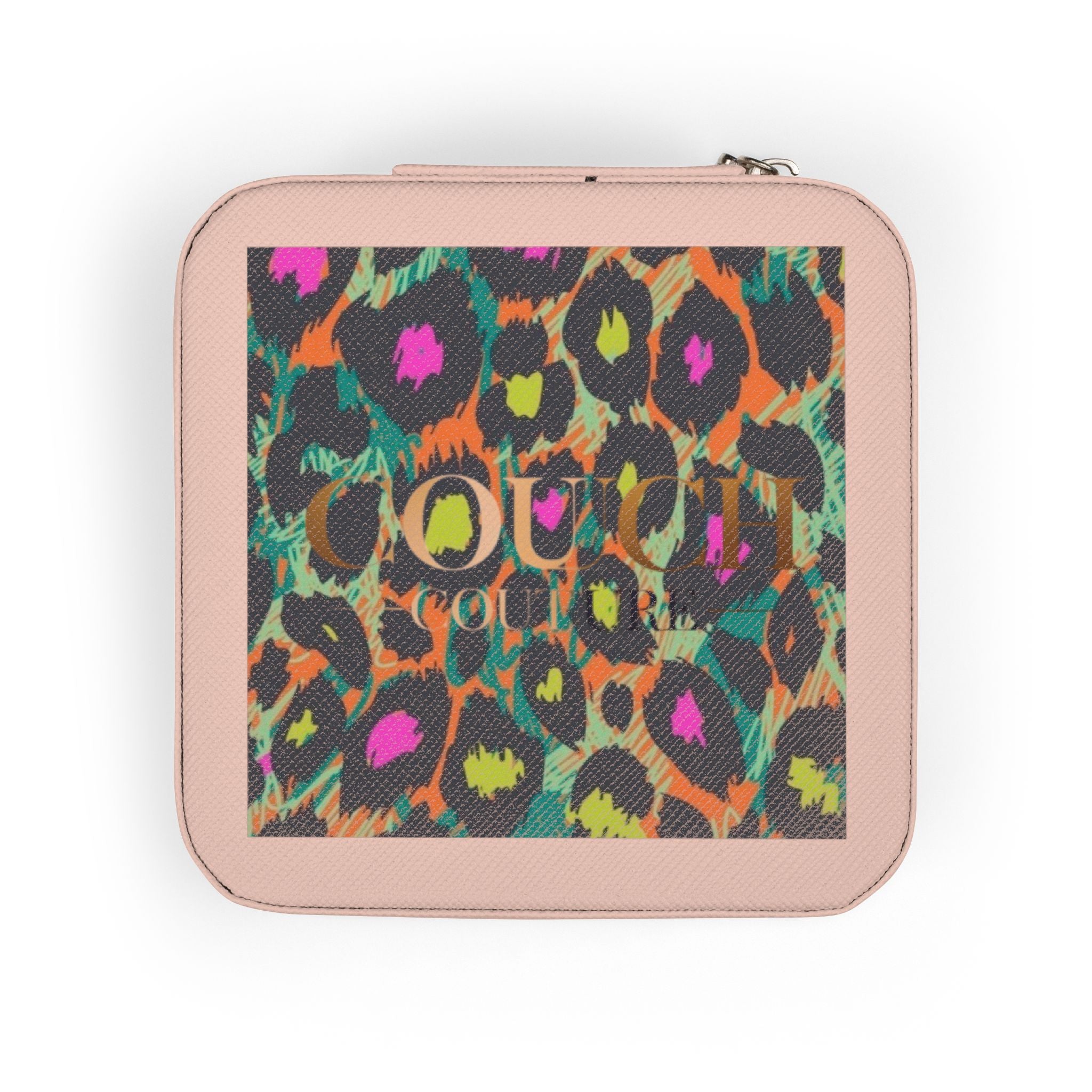 Leopard Chic Jewelry Travel Case — Compact Ring & Earring Organizer