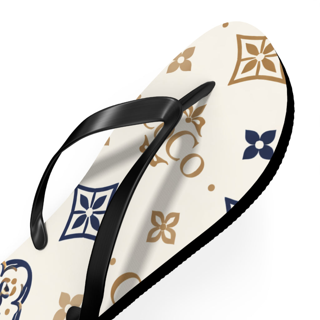 Flip Flops — Monogram CoCo Pattern Beach Sandals