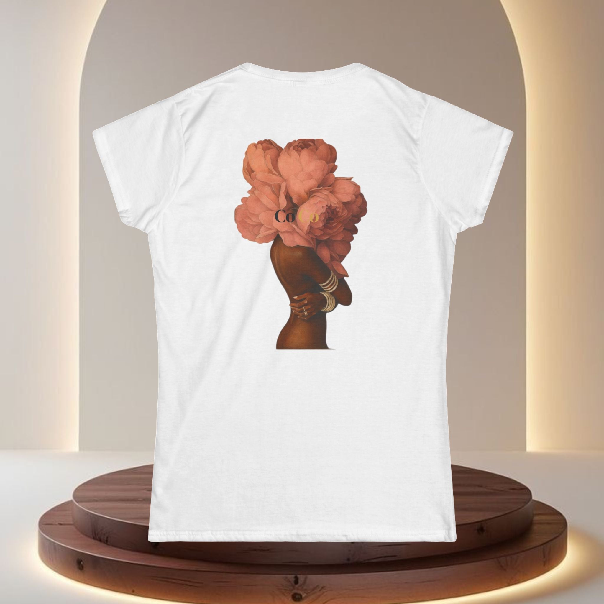 Feminist 'A Woman Is Strong Yet Delicate Flower' Women's Tee