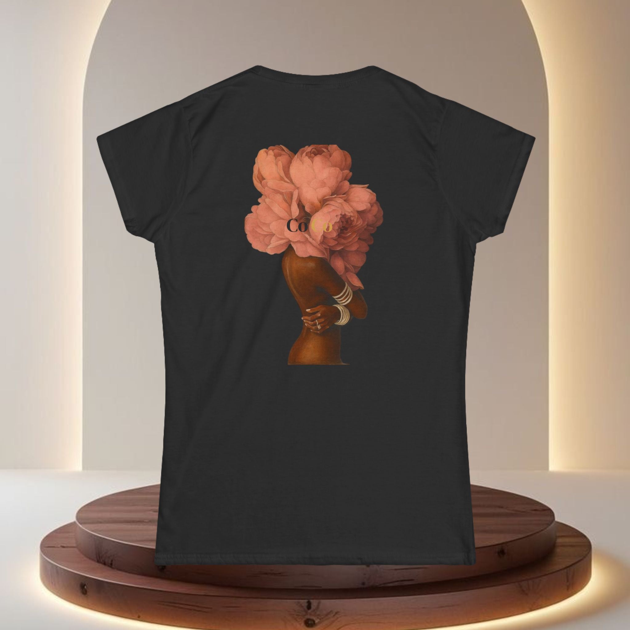 Feminist 'A Woman Is Strong Yet Delicate Flower' Women's Tee