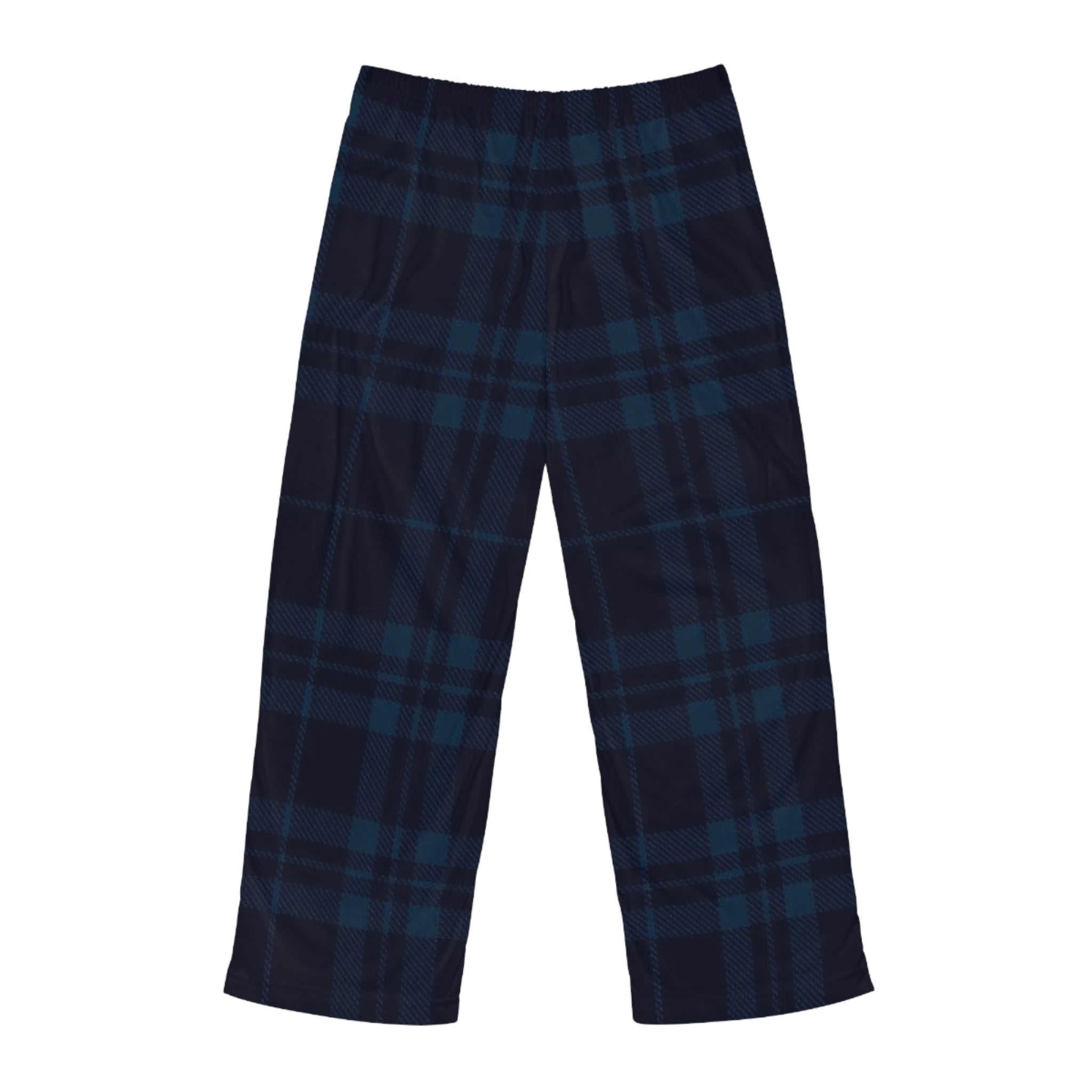 Men's Navy Blue Plaid Pajama Pants - Cozy Flannel Loungewear