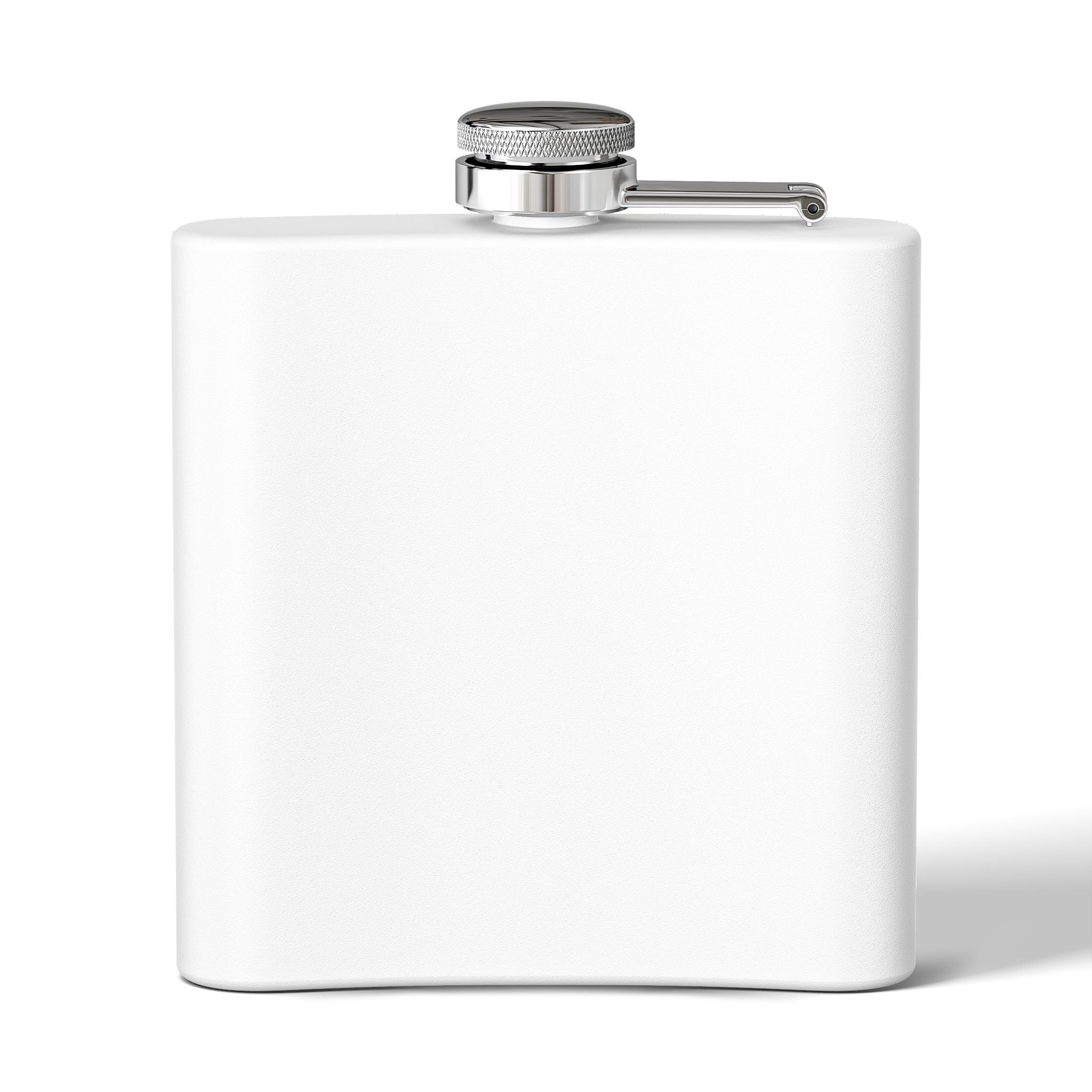 6oz Stainless Steel Flask — Retro Thriller Portrait Design