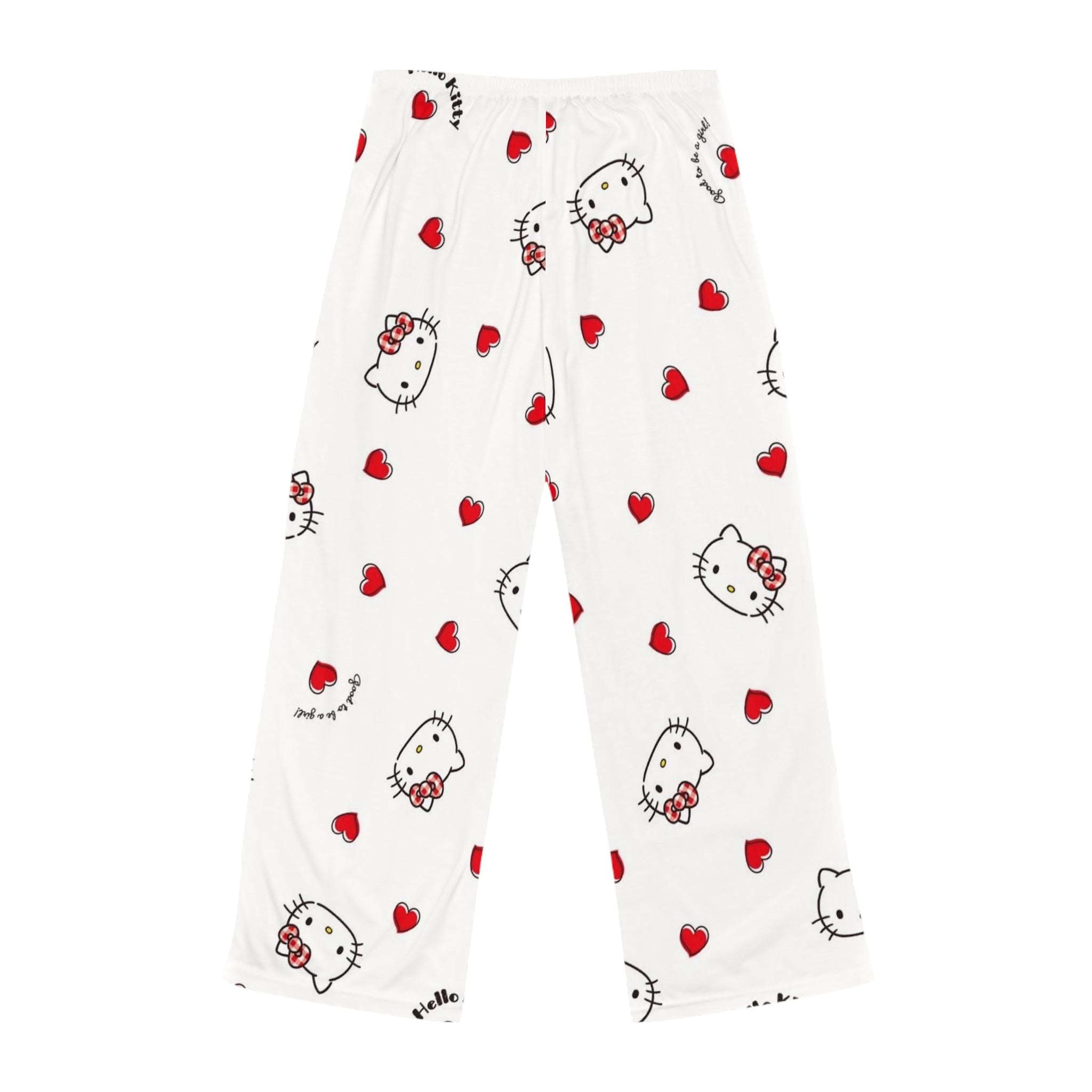 Hello Kitty Heart Pajama Pants — Women's Cozy Lounge Sleepwear
