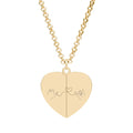 Hidden Message Engraved Heart Necklace — Secret Morse Code Pendant