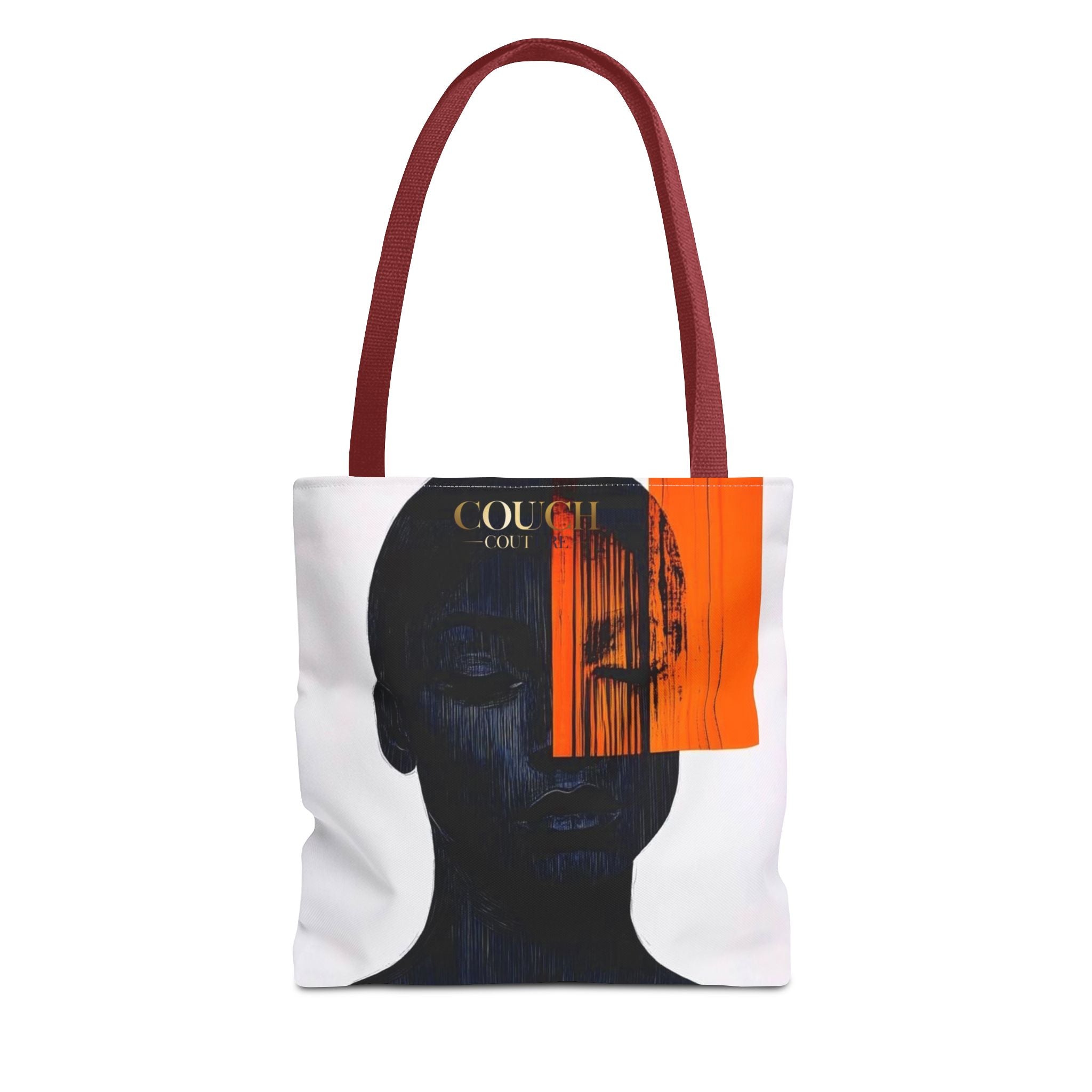 Abstract Noir Art Tote Bag — 'Colour' Face & Brushstroke Design