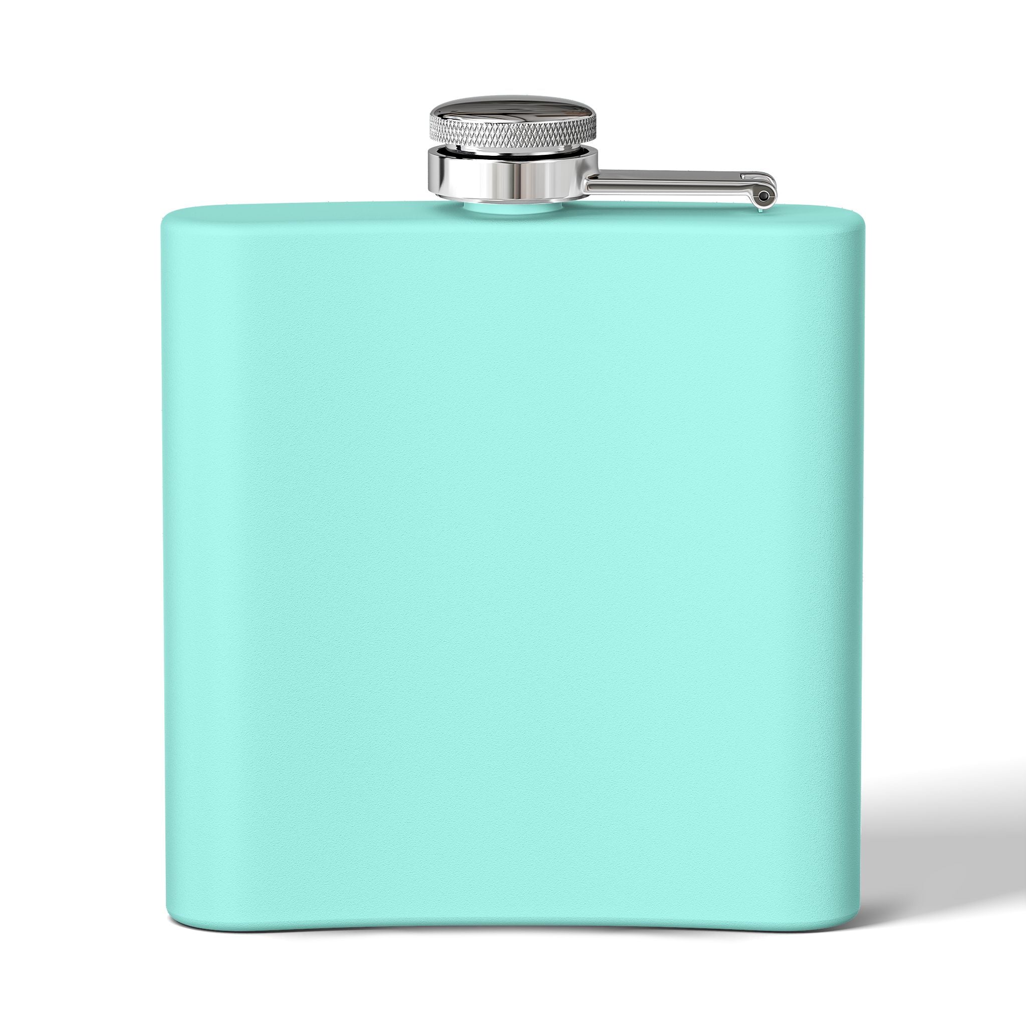 6oz Stainless Steel Flask — Retro Thriller Portrait Design