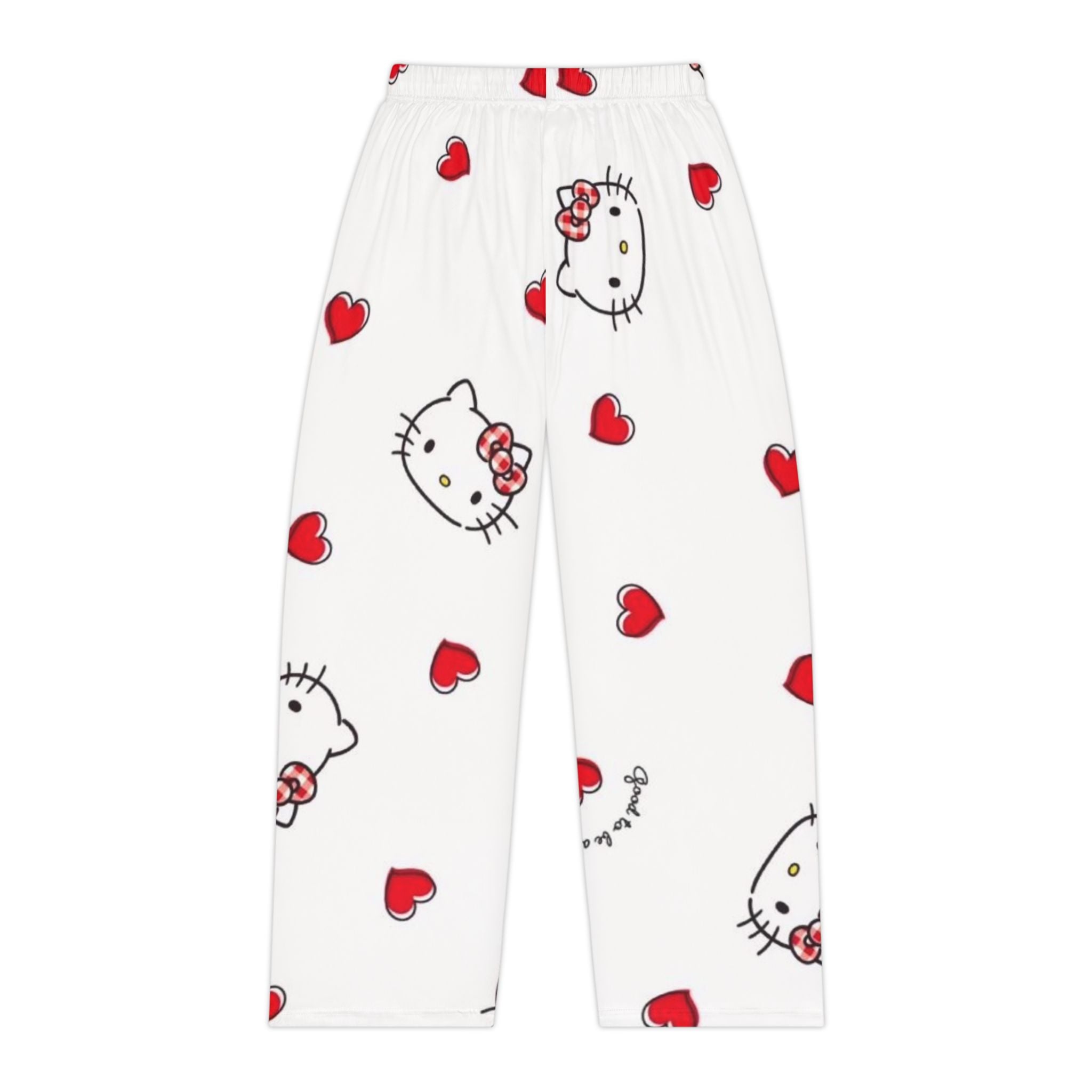 Hello Kitty Heart Pajama Pants — Women’s Cozy All-Over Print Lounge Sleepwear