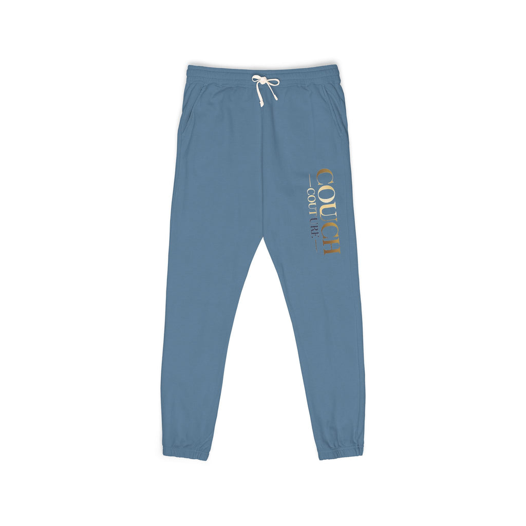 Crew Code Faded Logo Sweatpants — Garment-Dyed Fleece Joggers