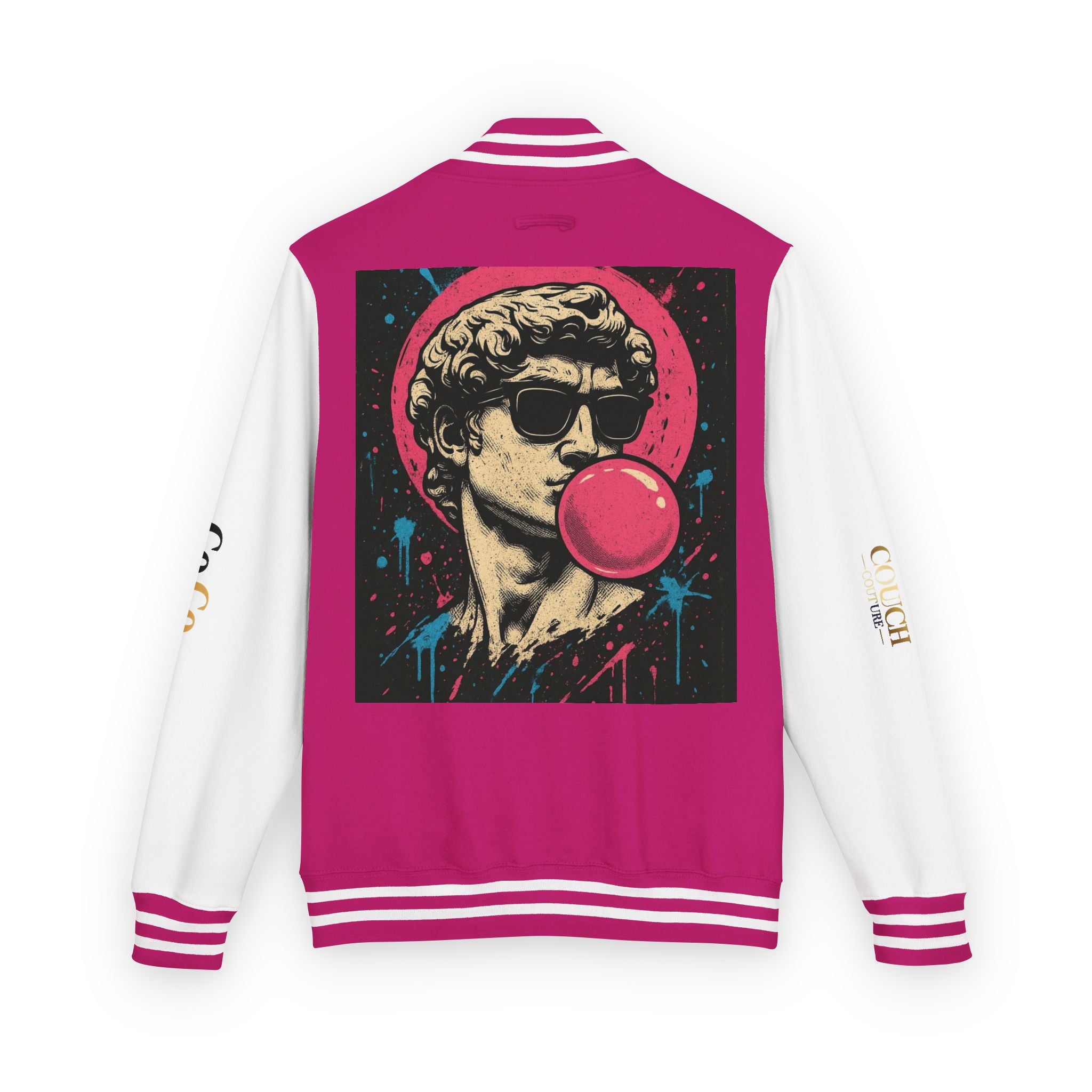 Letterman Jacket — Retro Bubblegum Statue Varsity Jacket