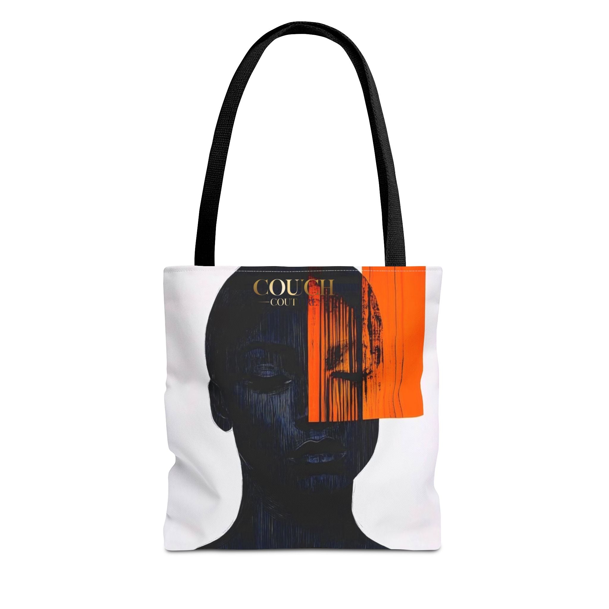 Abstract Noir Art Tote Bag — 'Colour' Face & Brushstroke Design