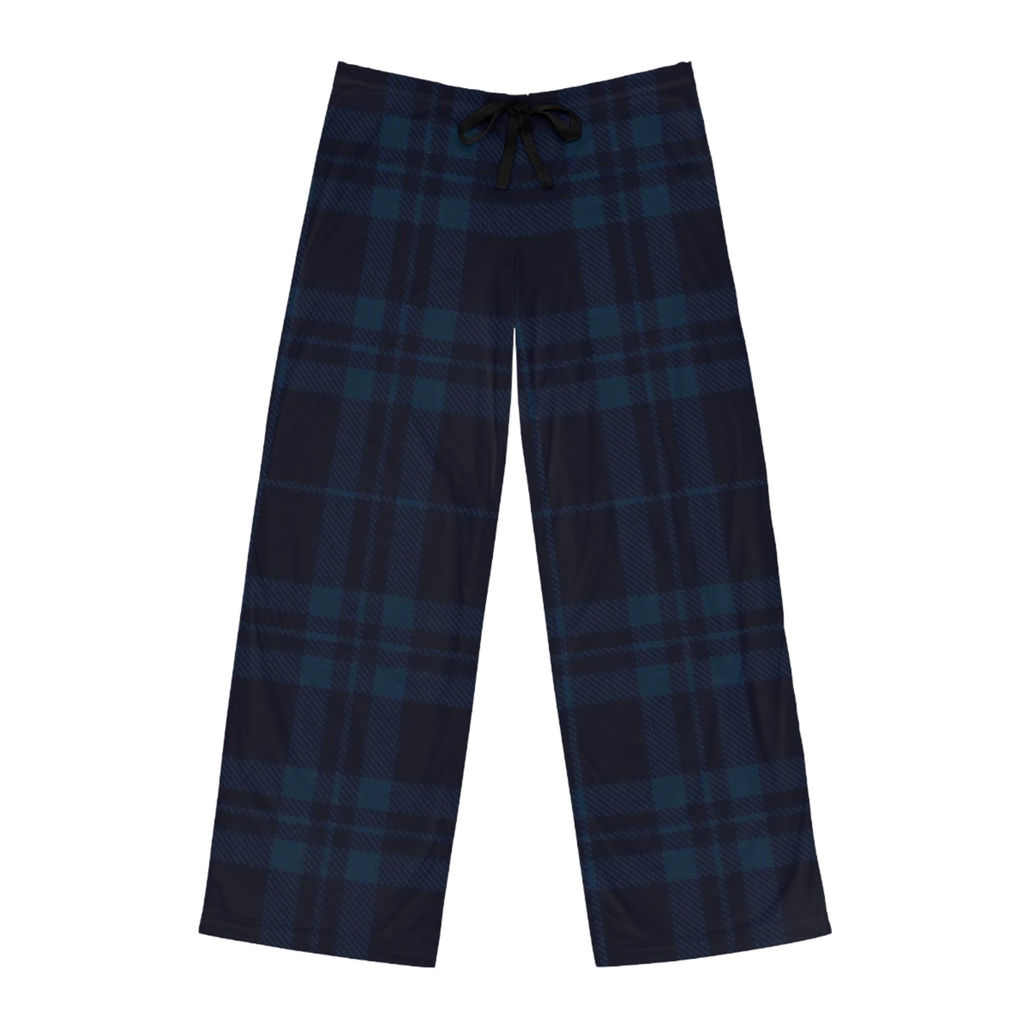 Men's Navy Blue Plaid Pajama Pants - Cozy Flannel Loungewear